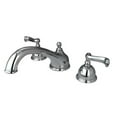 thumbnail image 1 of Kingston Brass KS3351FL 8 Inch -18 Inch Widespread Roman Tub Filler - Polished Chrome, 1 of 1