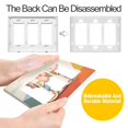 thumbnail image 4 of Yayeee Rocker Switch Wall Plate 3-Gang 6.5"x4.6" Home Decorative Outlet Cover, Beige Glasses, 4 of 6