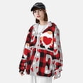 thumbnail image 3 of Balery Buffalo Plaid Love And Gnome Sudadera ligera de manga larga con capucha y protección solar UPF 50+ para hombre y mujer, ideal para pesca y running-X-Large, 3 of 7