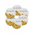 thumbnail image 7 of 13 Inch Round Placemats Set of 6, Sunflower Non Slip Heat Insulation PP Table Mats, Yellow Summer Botanical Farmhouse Floral Wooden Washable Place Mats for Kitchen Dining Party Table Decor, 7 of 7