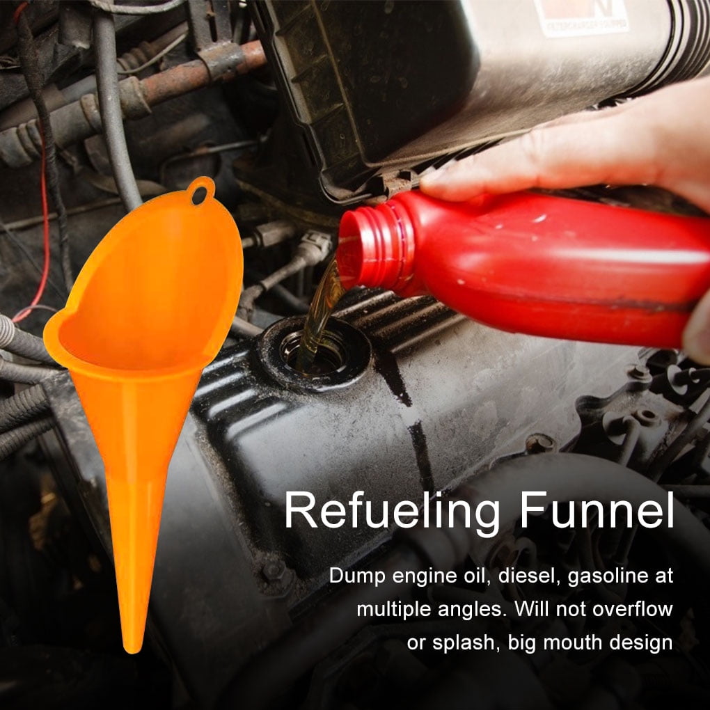 MultiFunction Plastic Long Neck Oil Funnel, Long Stem Plastic Funnel