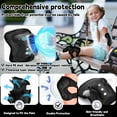 thumbnail image 3 of 6 Pack Knee & Elbow Pads for Kids Youth Children Outdoor Activities  Guards Protective Gear Pad Set for Roller Skates Cycling BMX Bike Skateboard Inline Skating's Scooter Shaved Ice Riding Sports, 3 of 7