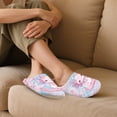 thumbnail image 4 of Psesaysky Cute Axolotl Print House Slippers for Woman with Arch Support Comfortable Cotton Indoor Slippers Slip on Closed Toe Home Shoes, Size 10.5-11.5, 4 of 7