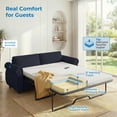thumbnail image 5 of ZAFLY 2-in-1 Queen Size Pull Out Sofa Bed | Convertible Loveseat with Mattress | Sleeper Sofa Couch for Living Room - Grey, 5 of 10