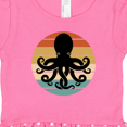 thumbnail image 3 of Inktastic Octopus Retro Vintage Sunset Gift Baby Girl Dress, 3 of 4