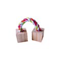 thumbnail image 3 of Dailihome Hamster Chew Toys Natural Pine Wood Small Animal Exercise Toy with Bell Roller for Guinea Pigs Rats Chinchillas Bunny, 3 of 6