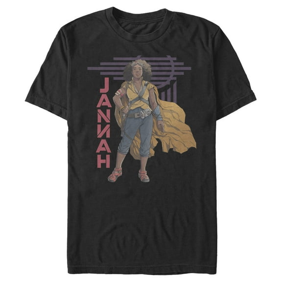 Men's Star Wars: The Rise of Skywalker Jannah Pose  Graphic Tee Black Large