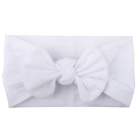 Gyujnb Toddler Baby Girl Bow Headband Soft Stretchy Fabric Hairband for Daily Wear