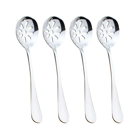 ACDANC 4 Pcs Stainless Steel Slotted Serving Spoons for Home Restaurant