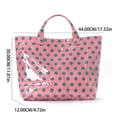 thumbnail image 3 of Polka Dot Glossy Waterproof Tote Bag Large Capacity Handheld Shoulder Bag For Daily Shopping Travel Beach Weekend Outdoor Storage Fashion Accessory Supply, 3 of 8