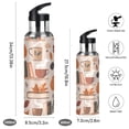 thumbnail image 2 of Yayeee 20oz Insulated Water Bottle Double Wall Stainless Steel with Flip Straw Lid, Fall Acorns Pattern, 2 of 7