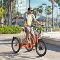thumbnail image 3 of ANCHEER Electric Tricycle for Adults,24" Folding Electric Trike,3 Wheels Electric Bicycle Bikes,350W Step-Thru Etrike with 48V/499Wh Removable Battery,15.5MPH & 55Miles Electric Bike UL2849, 3 of 13