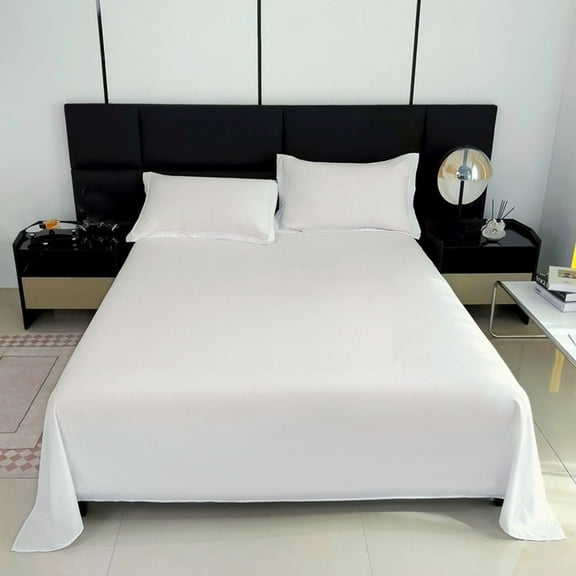 Twin Bed Sheets, Hiroekza Flat Sheet, Twin Size Sheets for Tiwn Size Bed - Breathable Soft Sheets for Home, School & Dormitories