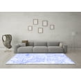 thumbnail image 3 of Ahgly Company Machine Washable Indoor Rectangle Abstract Blue Contemporary Area Rugs, 3' x 5', 3 of 4