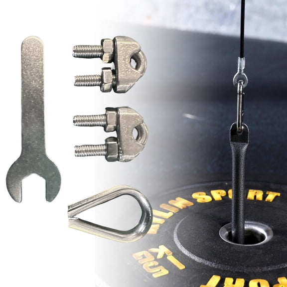 Wire Rope Locks Accessories Set Replacement Workout for Gym Machine Cable Fitness Pully Cable Machine Weight Cable Weights Lift Pulley System 5mm