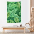 JINGDS Mint Green Leaves6113 Tapestry, Funny Tapestry Wall Hanging
