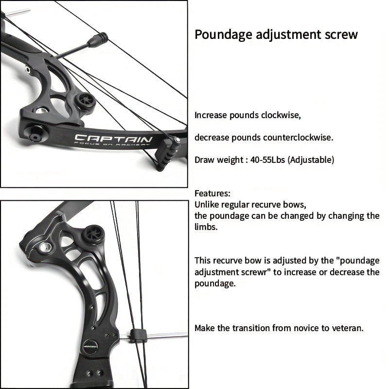 F164 Eagle Bow Aluminum Alloy Recurve Bow Set Includes multiple accessories and arrows For outdoor archery