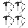 thumbnail image 1 of Uxcell 4Pack T Handle Lock Pins, 10mm x 30mm Usage Length Stainless Steel Push-Button Quick Release Pin, 1 of 6