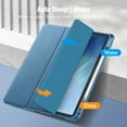 thumbnail image 4 of Fintie Hybrid Slim Case for iPad Air 13-inch M4/M3/M2 (2026/2025/2024) - Shockproof Cover with Clear Back Shell & Pencil Holder, Ocean Blue, 4 of 10