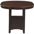thumbnail image 3 of 42 inch Square Extension Dining Table in Chestnut, Solid Wood and MDF Construction, 3 of 7