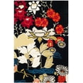 thumbnail image 2 of SAFAVIEH Bella Marin Floral Wool Area Rug, Black/Multi, 4' x 6', 2 of 5