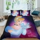 thumbnail image 2 of Cenicienta, la Princesa Conjunto de sábanas temático, trío de piezas, cómodo y amigable con la piel, diseño único, regalo de decoración para el hogar para familiares, amigos y fans,173cm *218cm, 2 of 6