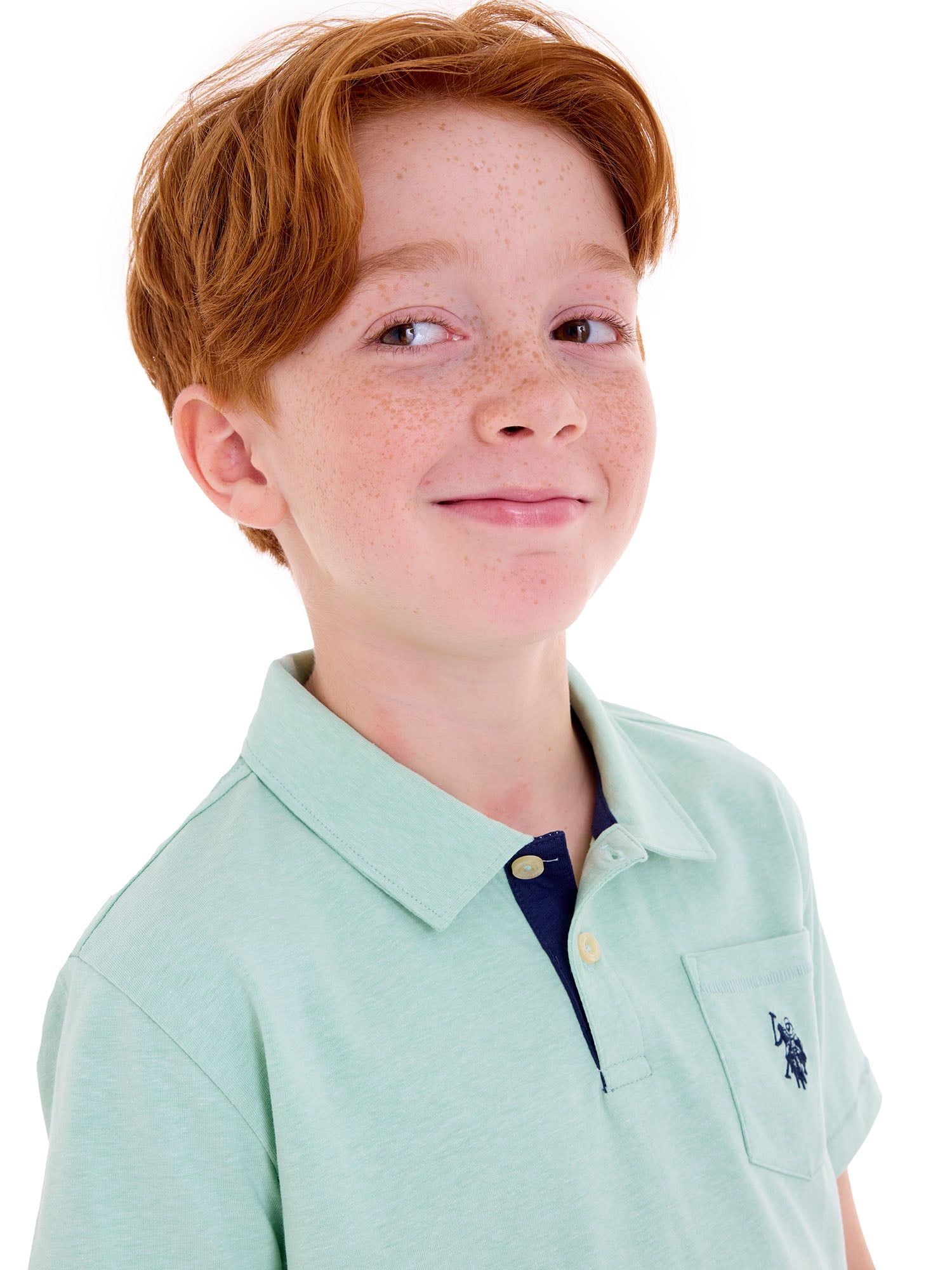 U.S. Polo Assn. Boys Jersey Pocket Polo Shirt, Sizes 4-18