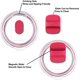thumbnail image 2 of Magnetic Tumbler Lids for Yeti 10 oz Lowball, 10 oz Mug and 20 oz Tumbler, Replacement cover for Yeti magslider Lid (Black and Brick Red), 2 of 5