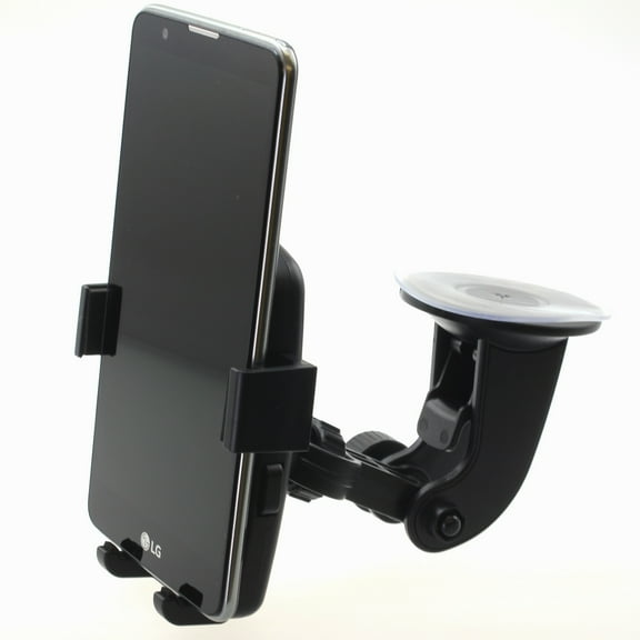 Car Mount for Motorola Moto G Play (2024) - Windshield Holder Glass Cradle Rotating Dock K6N for Motorola Moto G Play (2024)