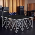 Collapsable Platform Stage LITINKIMI 4x4 Ft Folding Stage Platform, Portable Event Stage for Party ...