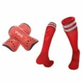 thumbnail image 2 of Soccer Shin Guards and Socks for Toddler Youth, Lightweight Soccer Shin Pads Protective Defender Gear for 3-5, 5-10, 10-15 Years Old Teen Boys Girls Sports Game(Red,S）, 2 of 6