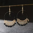 thumbnail image 5 of EOEMY 2019 Handmade Rainbow Drop Beads Round Earrings Bohemian Hook Earrings Jewelry-6#, 5 of 5