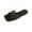 Black, variant on Flat Sandals Summer Flat Sandals Open Toe Slip-On Rhinestone Flat Slides Casual Daily Comfortable Shoes for Women Beach Fashion White 8