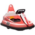 thumbnail image 1 of Aosom 6V 360° Rotation Kids Bumper Car w/ Music, Horn and Lights Pink, 1 of 10