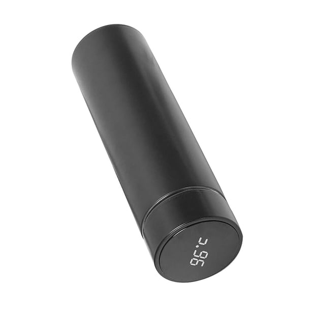 Toystoory Frascos de vacío Botella para beber Jarra de agua Taza para beber Mano de obra fina Pantalla LED de tamaño compacto Dulce regalo Cocina y Comedor Negro