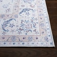 thumbnail image 5 of SAFAVIEH Tucson Max Traditional Machine Washable Area Rug, Ivory/Blue, 6' x 6' Square, 5 of 13