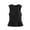 Black, variant on Womens Tops Elegant Classic Draped Flowy Cut Pleated Hemline Beach Vacation Clothes for Women,White,S