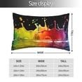 thumbnail image 2 of Salouo Vibrant Color Splash Pattern Pillow Cases,1PC Pillow Covers with Envelope Closure Decorative Pillow Case for Bed Couch,Pillows Not Included-16"x24", 2 of 6