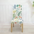 thumbnail image 3 of Skksst Floral Chair Slipcover Dining Room Home Banquet Stretch Seat Cover Portector, Set of 2, 3 of 7