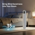 thumbnail image 6 of Dreo Tower Fans for Home, 32" Standing Floor Fan, 26 ft/s Bladeless Fan with Remote, 90° Oscillating, 3 Modes, 3 Speeds, LED Display, 8H Timer, Quiet Room Fan, 6 of 8