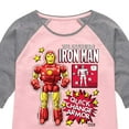 thumbnail image 3 of Marvel Iron Man - Action Figure - Toddler And Youth Girls Shirt Tail Raglan, 3 of 5
