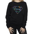 thumbnail image 3 of DC Comics Womens Superman Floral Logo 1 Sweatshirt, 3 of 5