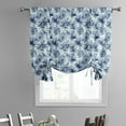 thumbnail image 2 of Exclusive Fabrics  Artemis Printed Cotton Tie-Up Window Shade (1 Panel) 46 X 63 - Artemis Blue, 2 of 5