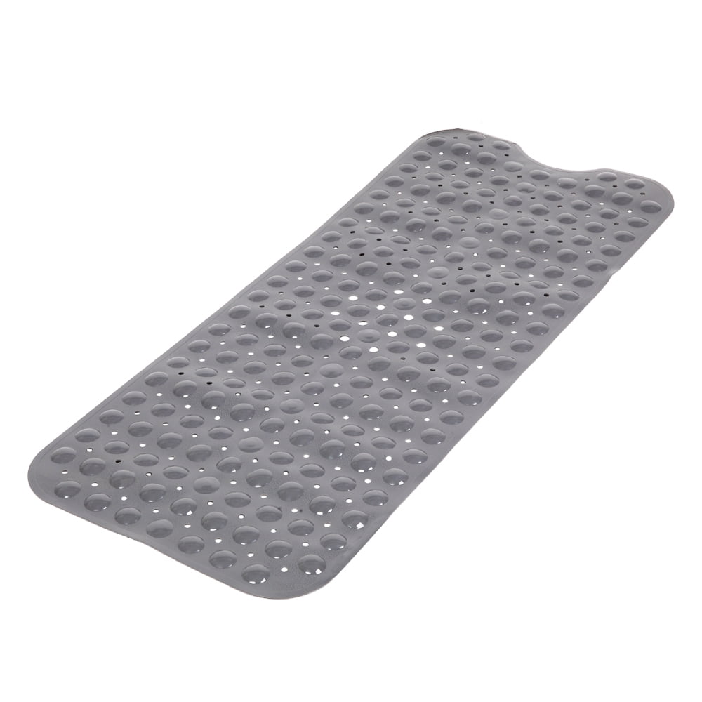 Bathroom Mat, Bathtub Nonslip Rubber Mat with Suction Cups, Drain
