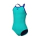 thumbnail image 3 of Traje de baño ARENA Feel para niñas, una pieza, Water/Neon Blue, talla 2T/16, 3 of 4