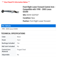 thumbnail image 2 of Front Right Lower Forward Control Arm - Compatible with 1998 - 2005 GS300 1999 2000 2001 2002 2003 2004, 2 of 2
