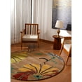 thumbnail image 3 of Rugsotic Carpets Hand Tufted Wool Eco-Friendly Area Rugs - 10'x10', Round, Camel, Modern Contemporary Design, High Pile Handmade Anti Skid Rugs for Living Room, Bed Room (K00219), 3 of 7