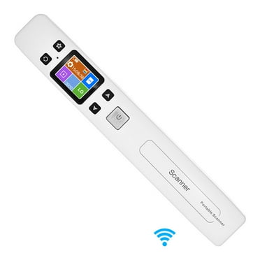 Wifi 1050DPI High Speed Portable Wand Document & Images Scanner A4 Size JPG/PDF Formate LCD Display for Business Reciepts Books