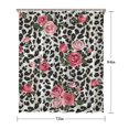 thumbnail image 5 of Pioneer Flower Floral Print Pattern Shower Curtain 72"x84" ,Bathroom Decorative Shower Curtains Set with 12 Hooks,Modern Waterproof Washable Shower Curtain, 5 of 6