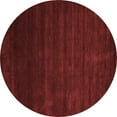 thumbnail image 1 of Ahgly Company Indoor Round Abstract Red Contemporary Area Rugs, 4' Round, 1 of 4